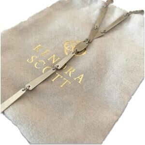 KENDRA SCOTT Women's Rhodium Plated Gail Y Necklace